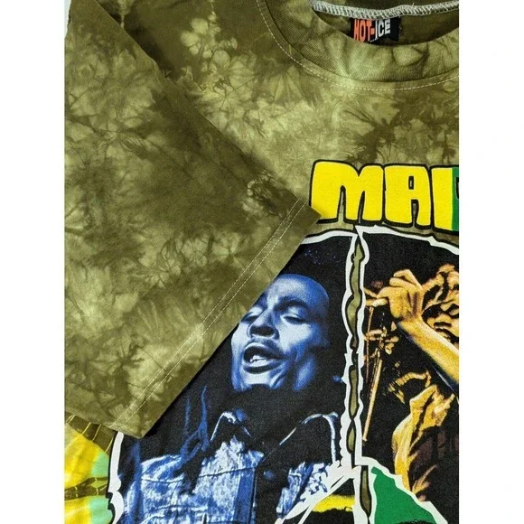 Vintage Bob Marley Tee XL‎ One Love AOP Music Y2K Hot Ice Rare - Picture 9 of 13